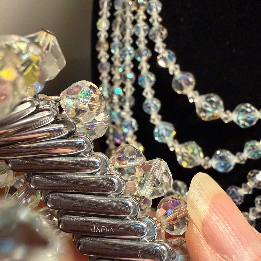 Vintage Aurora Crystal Jewelry Set - Picture 11 of 12